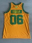 Maillot de Basket #06 Bodega M&N Worldwide Respect Jaune